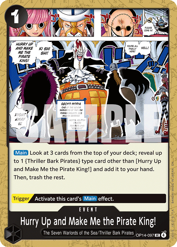 Hurry Up and Make Me the Pirate King!